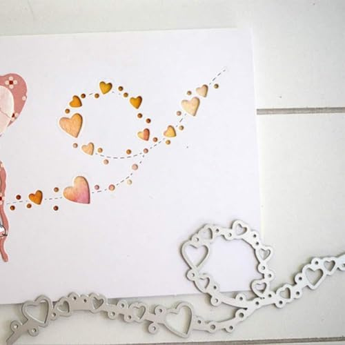 Stanzschablonen, Liebesherz, Metall, Prägeschablone für Scrapbooking, DIY, Album, Papier, Kunst, Handwerk, Dekoration, Stanzformen für Karten, Scrapbooking, Kartenherstellung, Zubehör