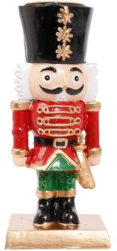 Fituenly Nussknacker-kerzenhalter, Soldat, Weihnachts-nussknacker-Figur, Kerzenständer, Tischdekoration, Weihnachtsdekoration