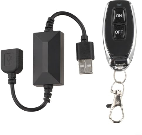 Remote Control Schalter USB Kompatibel Für 3 6V 24V Geräte Wireless Bedienung Bis 50m Für LED Streifen Lampen Ventilatoren Fünf Modi Kompaktes Leichtgewicht Schwarz 22g 2A Home Büro(A)