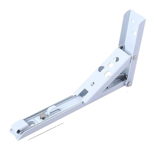 2 STÜCKE 8-14 Zoll Einstellbar Wandmontage Dreieck Klappwinkel Halterung Bank Tisch Regal Möbel Schwere Unterstützung Hardware(2PCS White 14inch)