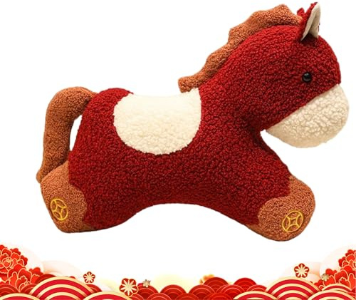 Jahr des Pferdes - Gute Hilfe Spielzeug Dekoration, Plüschpuppe, Mondsternzeichen Plüschpuppe, Weiches Geschenk Maskottchen | Entzückend