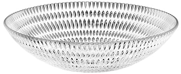 Nachtmann Servierschale Ethno, Große Glasschale für Salate und Beilagen, Skandinavisches Design, 2680 ml, Ø 30 cm, 106616