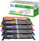 InkJello kompatibel Toner Patrone Ersatz für Samsung CLP-320 CLP-320N CLP-325 CLP-325W CLX-3180 CLX-3180FN CLX-3180FW CLX-3185 CLX-3185FN CLX-3185FW CLX-3185N CLX-3185W CLT-4072S (BK/C/M/Y, 4-Pack)