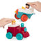 Battat- Avión y Tren Pump-N-Go Toy Vehicle Set, Color Rojo, Blanco, Azul (Branford Ltd. BT2627Z)