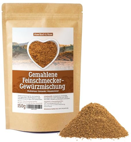 Gewürzmischung Kreuzkümmel Koriander Muskat 150g, ayurvedische Gewürzmischung mit Cumin Koriander und Muskatnuss. Feinschmecker