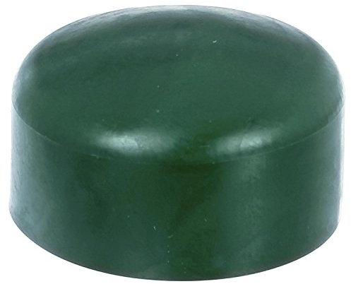 4 x Zaunkappe grün 43-44 mm, Pfostenkappe für runde Metallpfosten, grün, Rohrkappen, Abdeckkappe für Zaun Zäune, Runde Abdeckkappe