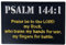 Taktisch Psalm 144:1 BNW Kampf Moral Bestickter Aufnäher mit Haken- und Flauschbänder
