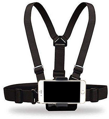 Yoogeer Cellphone Selfie Chest Mount Chest Harness Strap with Cell Phone Clip For iPhone 15 14 13 12 11 Pro Max X 8 7 6 + Samsung Galaxy Note LG Sony