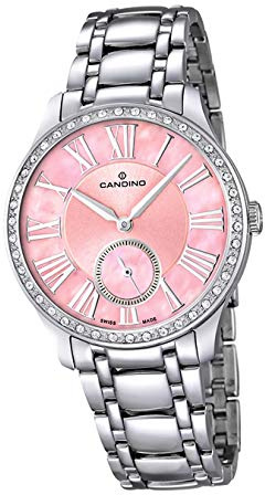 Candino Armbanduhr Damen C4595/2 Fashion Analog Edelstahl Uhr Silber D2UC4595/2 EIN Geschenk zu Weihnachten, Geburtstag, Valentinstag für die Frau