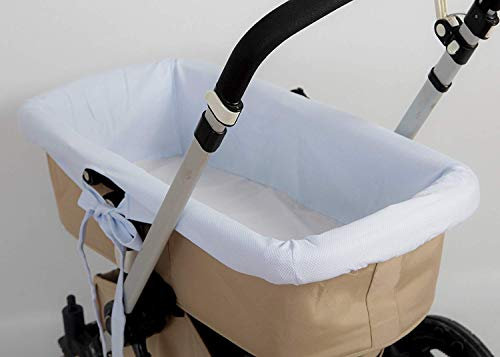 Babyline FUCACE Babytragetasche, hypoallergen und weich, atmungsaktiv, Bezug für Babytragetasche, 100% spanische Herstellung (Himmelblau, Piqué), Himmelblau, 90 x 40 cm