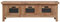 Festnight Mobile Porta TV con 3 Cassetti 120x30x40 cm Mobile Porta TV Industriale in Legno Massello di Mogano Mobile Porta TV Vintage