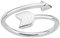 Vinani Design Ring Amor Pfeil rund glänzend gedreht 925 Sterling Silber Größe 58 (18.5) 2RAF58