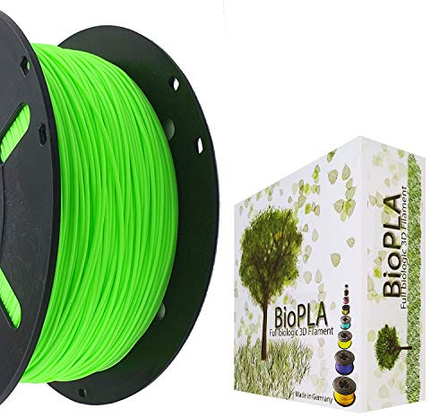 Bio PLA Filament 3D-Drucker PLA 1,75mm 1kg Spule Rolle (Grün Neon)