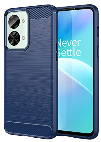 TingYR Coque pour OnePlus Nord 2T 5G, Housse Silicone Ultra Mince, TPU Silicone, Anti Rayure, Anti Chute, Durable, Housse Étui pour OnePlus Nord 2T 5G Smartphone.(Bleu)
