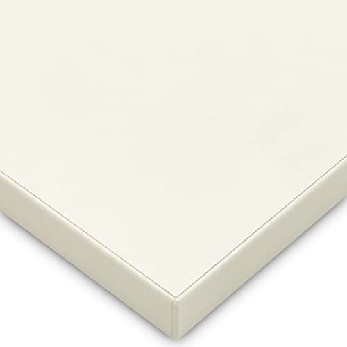 X57 Tischplatte 19mm Dekorplatte nach Maß Holzplatte melaminharzbeschichtet Spanplatte mit 2mm ABS Kante Umleimer (120x60cm. Magnolia)