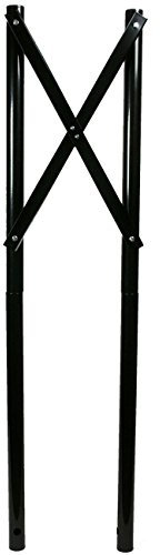 Paket-Briefkasten-Ständer MOCAVI Stand 602a schwarz Ständer zum Einbetonieren Standfuß Briefkasten RAL 9005