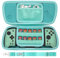 Aenllosi Custodia rigida portatile per Hori Split Pad Pro/HORI Split Pad Compact Controller Ergonomico/Hori Split Pad Compact Controller Nintendo Switch Controller Case（Only Case） (Verde smeraldo)