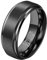 ANAZOZ Wolfram Ringe Eheringe Herren, Verlobungsring Mit Gravur Personalisiert größe 60 Bandring Briet 8mm Matt