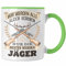 Trendation - Jäger Tasse Geschenk Spruch Bester Jäger Jagd (Grün)