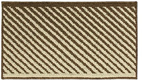 JVL Stellar Machine Washable Latex Backed Doormat, 40x70cm, Brown