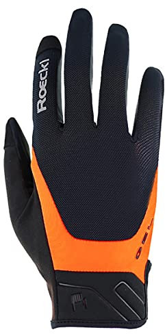 Roeckl Mori 2 Fahrrad Handschuhe lang schwarz/orange 2026: Größe: 6.5