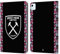 Head Case Designs Licenciado Oficialmente West Ham United FC Lejos 2022/23 Crest Kit Carcasa de Cuero Tipo Libro Compatible con Apple iPad Air 2020/2022