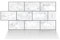 Alwayspon 10 Sheet White Gray Marble 3D Vinyl Wall Tile Sticker Transfers,Peel and Stick Self-adhesive Waterproof Splashback Stick on Tile Decals for Kitchen Bathroom Wall, 12inchx6inch
