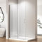 Walk in Duschwand 80 x 195 cm Falttür Duschabtrennung, Walk-in Faltbar Glas Duschtür Dusche 6mm ESG Sicherheitsglas Easy Clean beschichtung, Faltbare Duschwand Tür Drehfalttür Höhe 195cm