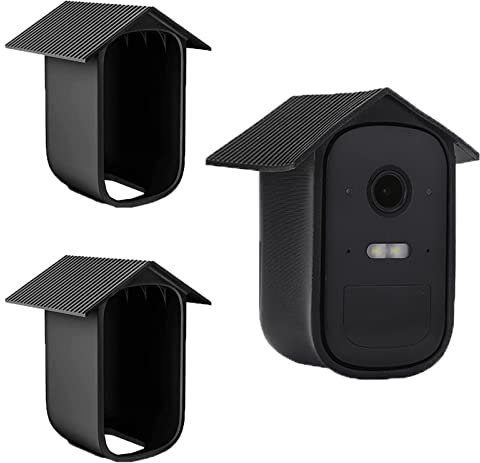 2 Stück Wetterfeste Silikonhülle für Eufy 2C- Outdoor Home Security-Kamerasystem Schützen Sie Ihre Überwachungskamera vor Witterungseinflüssen, wasserdichtem Silikon - Schwarz
