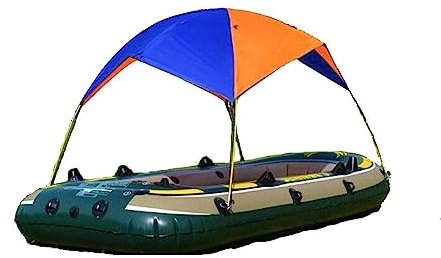 Aufblasbares Kajakmarkise, Baldachin, 2 Personen, Boot, Sonnenschutz, Unterschlupf, Bootszelt, wasserdicht, faltbar, Bootszelt, Segelboot, Markise, obere Abdeckung für Angeln, Camping, nur Zelt, keine