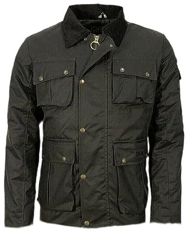 FAIRY TRENDZ Wachsjacke für Erwachsene, langärmelig, mit Kragen, mehrere Taschen, Reißverschluss, braun, XL
