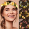 Edary LED Blumenkranz Blume Krone Stirnband Braut Haarschmuck Haarbänder Floral Girlande Festival Party Hochzeit Strand für Damen