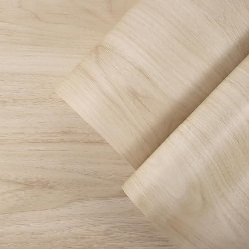 Ambiance Sticker Rouleau Adhésif au Mètre - Autocollants Revêtement Adhésif Cuisine, Meubles et Salle de Bain Bois Chêne Clair - H60 cm x L3 m