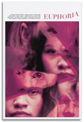 VerimP Euphoria Filmposter Vintage Art Poster Wandkunst Dekor Leinwand Poster & Drucke Wandposter für Zimmer Ästhetisch 30 x 45 cm ungerahmt