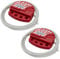 Bwintech 2 Pcs Red Adjustable Lockout Tagout Steel Cable for tagout Lock Applications, Work with Safety Padlocks