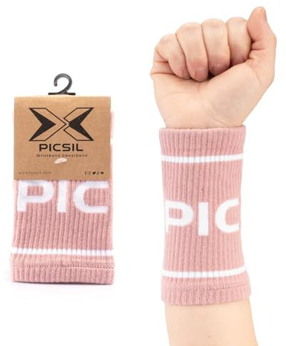 PICSIL Muñequeras Deportivas de Algodón – Absorbentes, Transpirables y Cómodas – para Gym, Running, Tenis y Más – Unisex