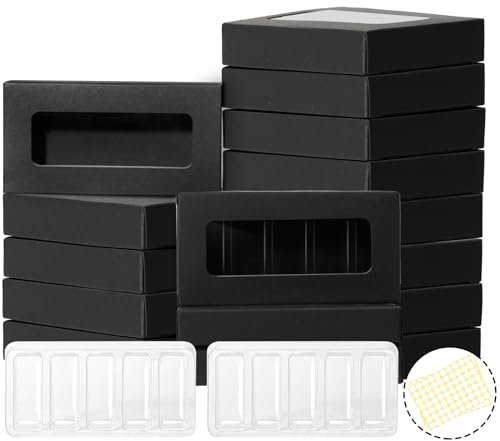 50 Stück Wachsschmelzwachsschmelzen, Kunststoff-Schmelzformen, 5 Mulden, Geschenkboxen, Wachsschmelzen, transparente Formen, Wachsschmelzboxen, Verpackung, Wachsschmelzbehälter für Wachswürfel,