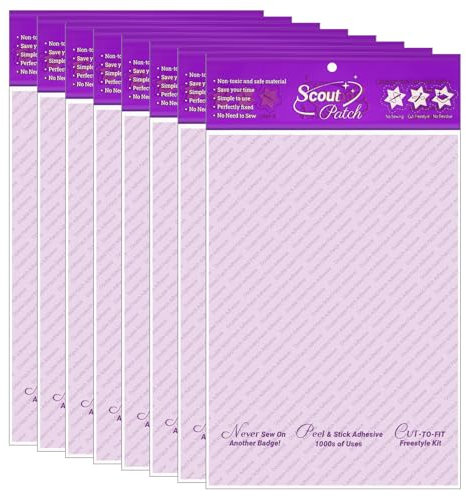 Watersay 8 Pack Scout Badges Patches - Freestyle Double Sided Patches Magic Washable Adhesive Stickers for Fabric Clothing