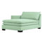 Verona Idee CHAISELONGUE Greco Moderne Stil - Links - Grün