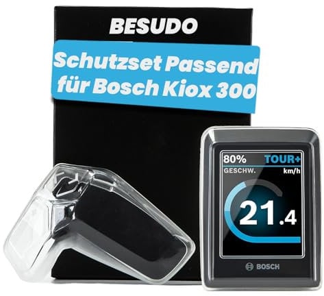 Besudo Schutzhülle-Set kompatibel mit Bosch Kiox 300 Display & LED Remote Steuereinheit (BHU3600 & BRC3600) - Schutz Cover Protective Hülle als Schutz vor Kratzern Stößen - Ebike Zubehör