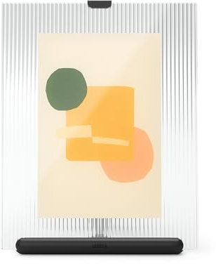 Umbra Flute Bilderrahmen aus Glas, 10x15 cm Fotos, Schwarz