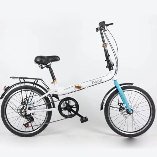 QXIWAOE Faltrad Getriebe 20 Zoll Carbon Stahl Leichte Fahrrad Pendler Fahrrad Vintage