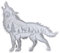Wolf Silikonform - Silikonform Epoxidharz mit Tierdesign | Weihnachtsschmuck Form Wolf mit Mond, Berg und Baum, dekorative Form