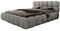 Luxusbetten24 Designer Polsterbett Boston Bouclé 160x200 mit Stauraum + kostenloser Aufbau | Bezug: Bouclé | Farbe: Grau