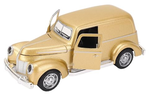 NOENNULL Simulationsmodell, Spielzeugfahrzeug, Legierung, Klassisches Automodell, Spielzeugauto, Klassisches Druckgussmodell, Vintage-Automodell, Sammlerstück (Gold)