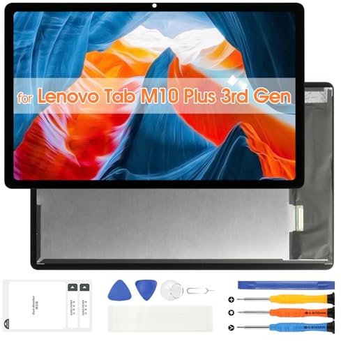 per Lenovo Tab M10 Plus (3rd Gen) LCD Schermo Ricambio - per Lenovo Tab M10 Plus 3rd TB-125FU LCD Display Touch TB-128FU TB128FU TB128XU Digitalizzatore Assemblaggio Sostituzione Tools (10.61”)
