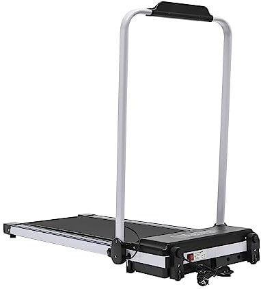 BRRIDE Walking Pad Laufband für Zuhause Klappbares Elektrisches Mini Laufband bis 10km/h, 2HP Walking-Jogging-Trainer mit LED-Anzeige & Fernbedienung für Zuhause und Büro (Schwarz)