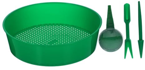 COOPHYA 1 Juego Herramientas de Jardinería para Tamizar Colador de Plástico para Jardín de Resistente para Desechos Herramientas de Sifting para Bonsai