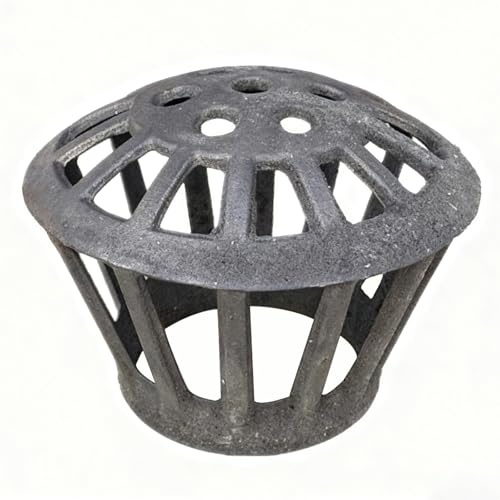 Rejilla Desague Terraza, Redondo Rejilla de Drenaje Piso Hierro Fundido, Antiobstrucción, Fácil Instalación para Desagües Exteriores, Patios, Jardines, Entradas de Vehículos y Zanjas(7.5 cm/3 in)