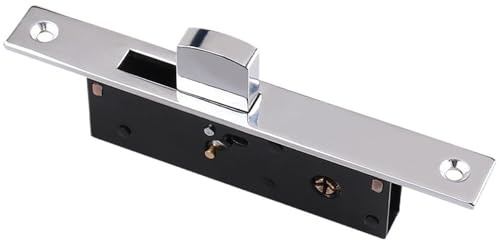 ATEUXOL Cerradura Gancho Puerta 1 Juego de cerraduras hierro, puerta corredera vidrio aleación aluminio antigua, cerradura suelo, gancho balcón enmarcada(Type 2)